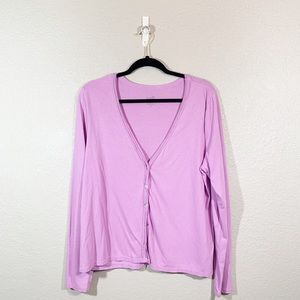J. Jill Waters Edge Cardigan LS Lavender B…
